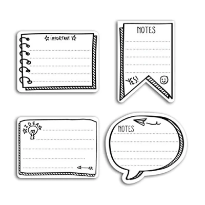 Imagen de DRAEGER PARIS 1886 80 Notas reposicionables, Papel, Blanco y Negro, 4 x 3 0.1 cm