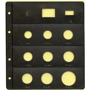 Imagen de PARDO 172000 Pack de 12 fundas monedas euro año 2002/03/06/08, 9 alojamientos claraboya