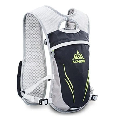 Imagen de AONIJIE Unisex 5.5L Running Race Hidratación Chaleco Pack Mochila (Gris)