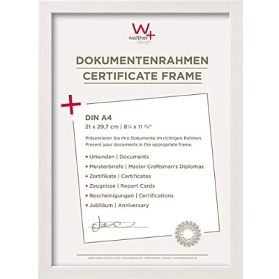 Imagen de Walther Design JK015W Construction, marco de diseño, poliestireno, blanco, 10 x 15 cm