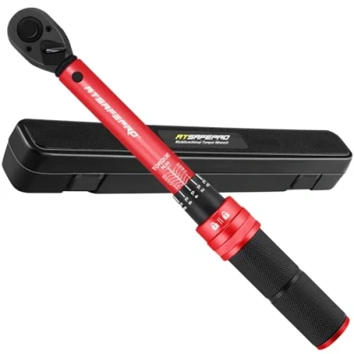 Imagen de ATsafepro Llave Dinamometrica 1/4&#039;&#039; 3 25 Nm, Dinamométrica Bicicleta doble Dirección Ajustable 72 Dientes, Chave Precisión ±3% ara de Carretera y Montaña