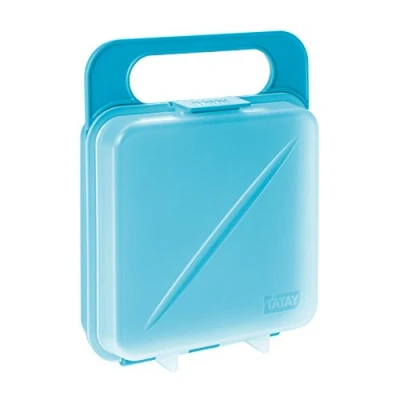 Imagen de Tatay Porta Sandwich y Alimentos, Libre de BPA, Reutilizables, Apto Lavavajillas Microondas, Congelacion hasta 40º, 1 Unidad, Color Turquesa, Medidas 14 x 4 18 cm