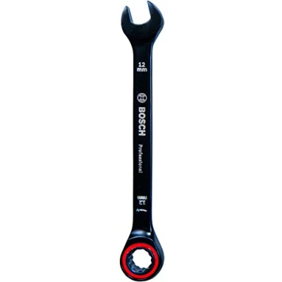 Imagen de Bosch Professional Llave combinada con función de carraca, Cromo vanadio, Azul, 12 mm