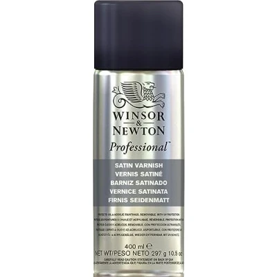 Imagen de Winsor &amp; Newton Barniz en Spray Satinado, 400 ml (Paquete de 1)
