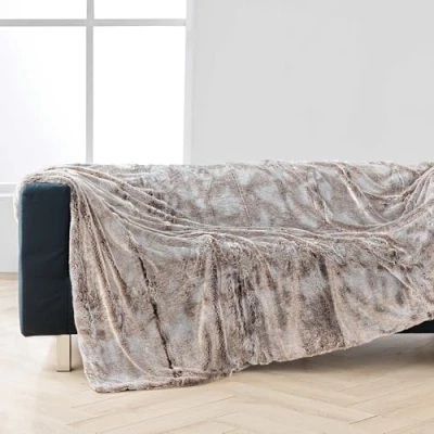 Imagen de Douceur d&#039;Intérieur Suave Interior, Plaid (180 x 220 cm) Antartic Choco, Imitación Piel