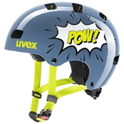 Imagen de uvex Kid 3 Casco de Bicicleta, Unisex Youth, Stone Blue Pow, 51 55 cm