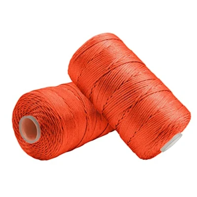 Imagen de Uiopa Hilo Macrame 1,5mm x 400m, Cuerda de Nylon para Ganchillo, Banda Macramé Naranja Bolsos a Crochet, Bricolaje, Decoración, Manualidades