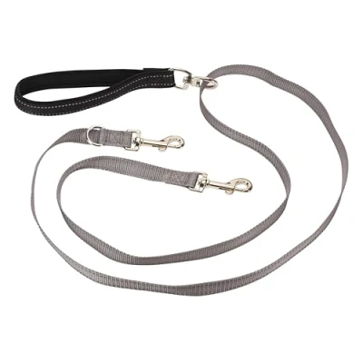 Imagen de PetSafe Anti Pull Correa con Control de Dos Puntos para Arnés 3 en 1, Reduce Tirones, Reflectante Negra, Talla única