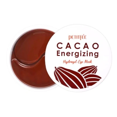 Imagen de PETITFEE Parches Ojos Cacao Eye Patches, Hidratantes y Nutritivos, Reducen Ojeras Puffiness, Ideal para Piel Sensible, 60 Unidades (30 pares)