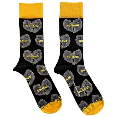 Imagen de Rock Off officially licensed products Wu Tang Clan Calcetines Tobilleros Gris Logos Oficiales Hombres Negro Talla 7 11 Única Negra Única, , única