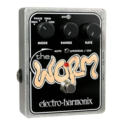 Imagen de electro harmonix Worm The Vibrato/Tremolo Pedal de efecto vibrato para guitarra, color plateado