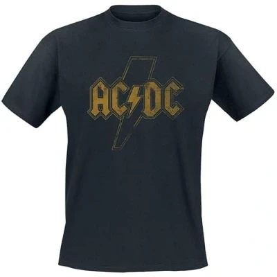 Imagen de AC/DC Distress Flash Hombre Camiseta Negro M 100% algodón Vorne Bedruckt Regular