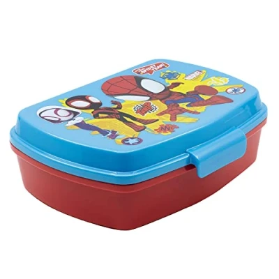 Imagen de Fiambrera rectangular para el almuerzo infantil de Spidey &amp; Friends