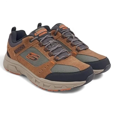 Imagen de Skechers 51893 BRBK, Zapatillas Hombre, Brown Leather/PU/Mesh/Black Trim, 39 EU