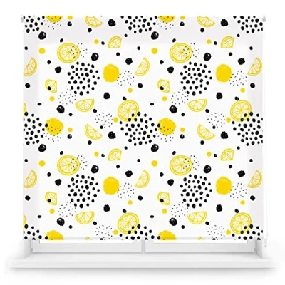 Imagen de Blindecor Digital Cocina Estor Enrollable Translúcido con Estampado Impresión Modelo Limonade 170 x 180 cm (Ancho por Alto) Tamaño de la Tela 167 175 Estores para Ventanas