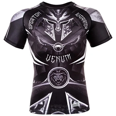 Imagen de Venum Gladiator 3.0 Rashguard de Mangas Cortas, Hombre, Negro, XL