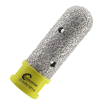 Imagen de Fresa de Diamante 20mm Broca Azulejos para Agrandar y Forma a Agujeros Existentes en Porcelana Cerámica Mármol Granito Piedra Artificial M14 Rosca SANLEETEK