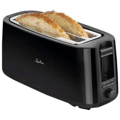 Imagen de Tostadora Jata JETT1585, 1400W, 2 ranuras, 7 niveles de tostado, Función descongelación, Bandeja recogemigas, Negro