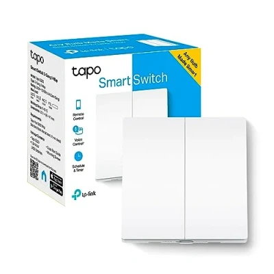 Imagen de Interruptor inalámbrico TP Link TAPO S220, Wi Fi Inteligente, 868 MHz, 600 W, Blanco