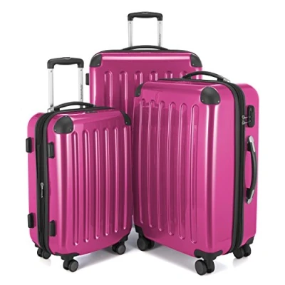 Imagen de HAUPTSTADTKOFFER Alex R2 Juego de 3 Maletas, Maletas rígidas, Trolley, Equipaje Viaje Mate, Set Viaje, 4 Ruedas Dobles (S, M y L), Magenta