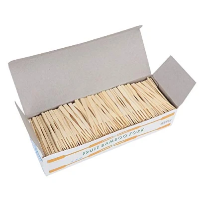 Imagen de tenedores de postre caseros degradables duraderos y desechables, para el hogar
