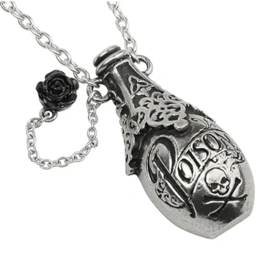 Imagen de Alchemy Gothic Lucrezias Fix Mujer Collar Negro/Plateado Peltre