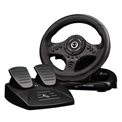 Imagen de TUBBZ Numskull Next Gen Multi Format Racing Wheel with Pedals Compatible Xbox Series XS, One, PS4, Nintendo Switch and PC Realistic Steering Controller Accessory