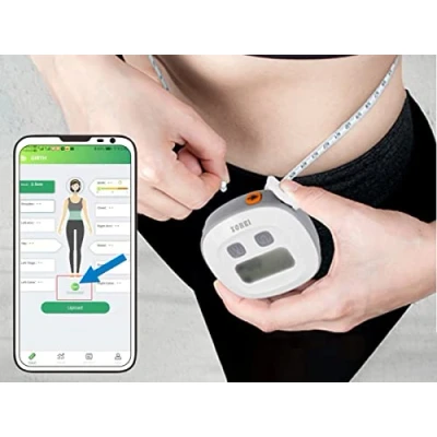 Imagen de metro para medir cuerpo, medidor inteligente con aplicación, corporal 150 cm, Bluetooth culturismo fitness