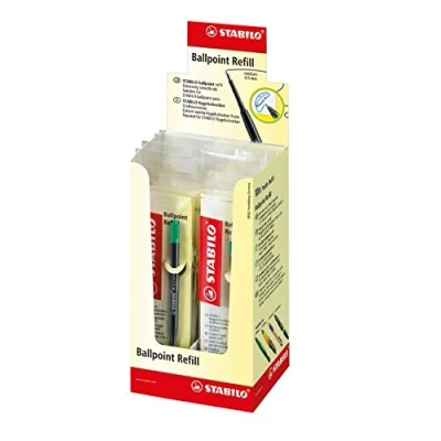 Imagen de recargas para bolígrafos STABILO Caja con 10 color verde