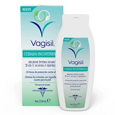Imagen de Vagisil Cuidado Incontinencia Crema Íntima Mujer 2 En 1 Calma Y Refresca, 24 Horas De Protección Contra El Olor, 250 ml