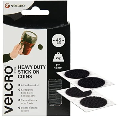 Imagen de VELCRO VEL EC60248, Negro, 45mm, Set de 6 Piezas
