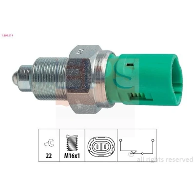 Imagen de EPS 1.860.114 Interruptor, piloto de marcha atrás Made in Italy OE Equivalent RENAULT: 21 Berlina, Trafic I Furgón
