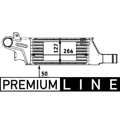 Imagen de MAHLE ORIGINAL CI 57 000P Intercooler