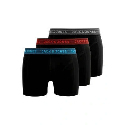Imagen de Jack &amp; Jones Junior Jacwaistband JR 3 PACK Culotte para niños, Talla: 140, Asphalt/hawaiian ocean/fiery red