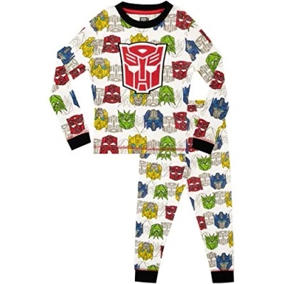 Imagen de Transformers Pijama para Niños Ajuste Ceñido Gris 4 5 Años