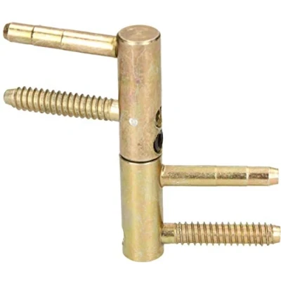Imagen de KOTARBAU Bisagra de latón universal 14/16/20 mm, para puerta doméstica, resistente, cinta marco forro, alta capacidad carga, cabezal cilíndrico ajustable (14 mm), color dorado