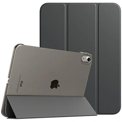 Imagen de TiMOVO Funda para iPad 10ª Generación 2022 10,9 Pulgadas 2022, 10 Generacion Cubierta Ultra Delgada Carcasa Trasera Dura Translúcida con Soporte Trifold, Morado Oscuro