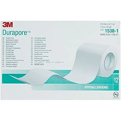 Imagen de 3M 34925 Durapore vendaje, H 25 x 9, 14 m, 12 unidades