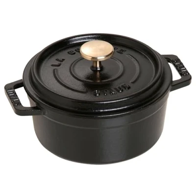 Imagen de STAUB Mini cocotte de hierro fundido, Redonda 12 cm, 0,25 L, Negra