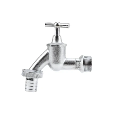 Imagen de Grifo GARDENA con conexión de tornillo manguera: grúa agua cromada para interior y exterior, rosca 26,5 mm (G 3/4 &quot;), manguera 19 (3/4&quot;) (7331 20)