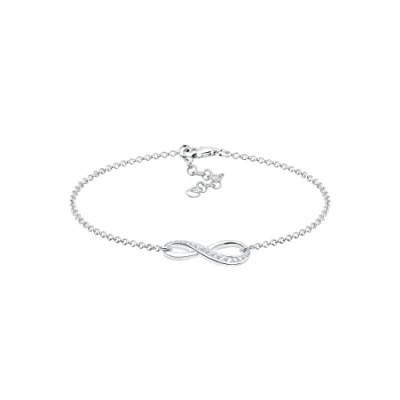 Imagen de Elli Pulseras Mujeres Elegante Infinidad Símbolo con Perlas de Concha y Cristales en Plata Ley 925