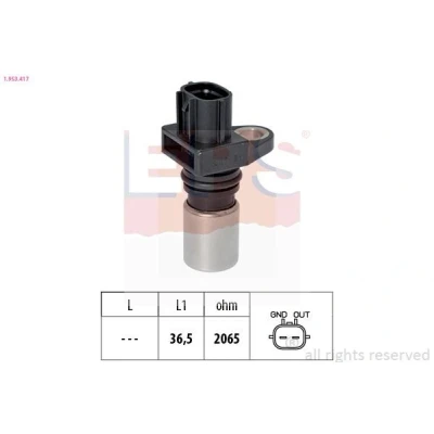 Imagen de EPS 1.953.417 Sensor de Cigueñal Made in Italy OE Equivalent NISSAN: X Trail, Primera Berlina, Hatchback, OPEL: Vectra C CC
