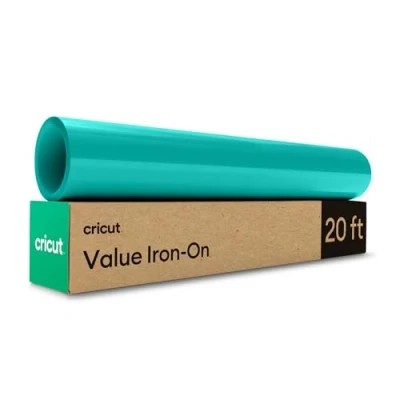 Imagen de Cricut Iron On Teal 6m (20ft) Heat Transfer Vinyl Roll For use with all cutting machines