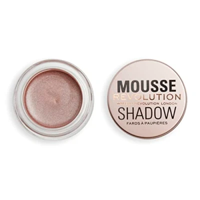 Imagen de Revolution Beauty London Makeup Sombra en Mousse, Color Cremoso para Mejillas y Ojos, Batido, Fórmula Ligera, Crema Polvo, Oro Rosa, 4g