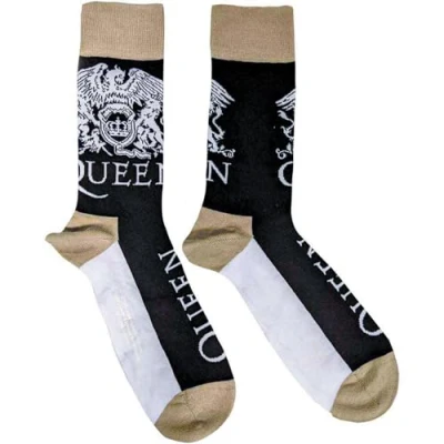 Imagen de Queen Calcetines Crest and Band Logo oficial para hombre, talla única