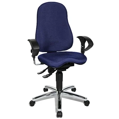 Imagen de Topstar SI59U G26 Sitness 10 Silla giratoria de Oficina con reposabrazos, Color Azul