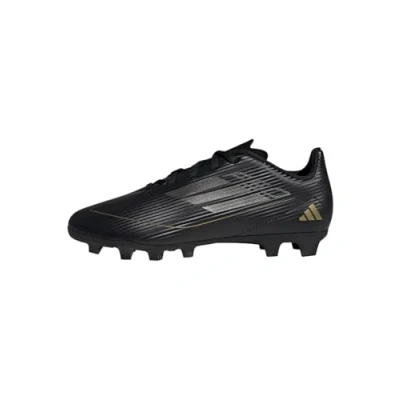 Imagen de adidas Performance F50 CLUB FXG Unisex Botas de fútbol con tacos para niños, Talla: 35.5, Core black/iron metallic/gold metallic Zapatos