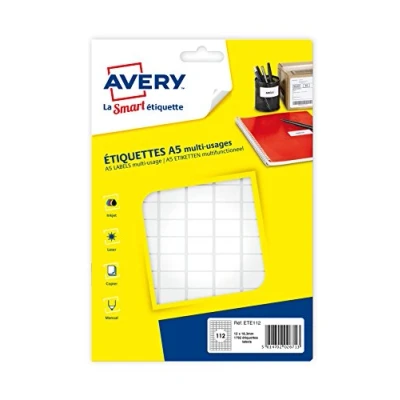 Imagen de Avery 1792 blanco etiquetas 12 * 18.3 mm