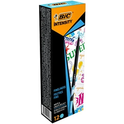 Imagen de BIC Intensity Fine rotuladores punta fina (0,8 mm) Turquesa, Caja de 12 unidades