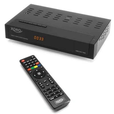 Imagen de Xoro HRM 7670 Twin HD DVB C/T2 Receiver PVR Ready Schwarz TV